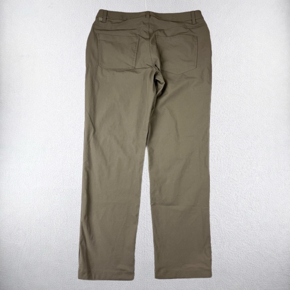 Lululemon ABC Pant Mens 32 Brown Slim Fit Warpstreme Trousers LM5AQHS.0